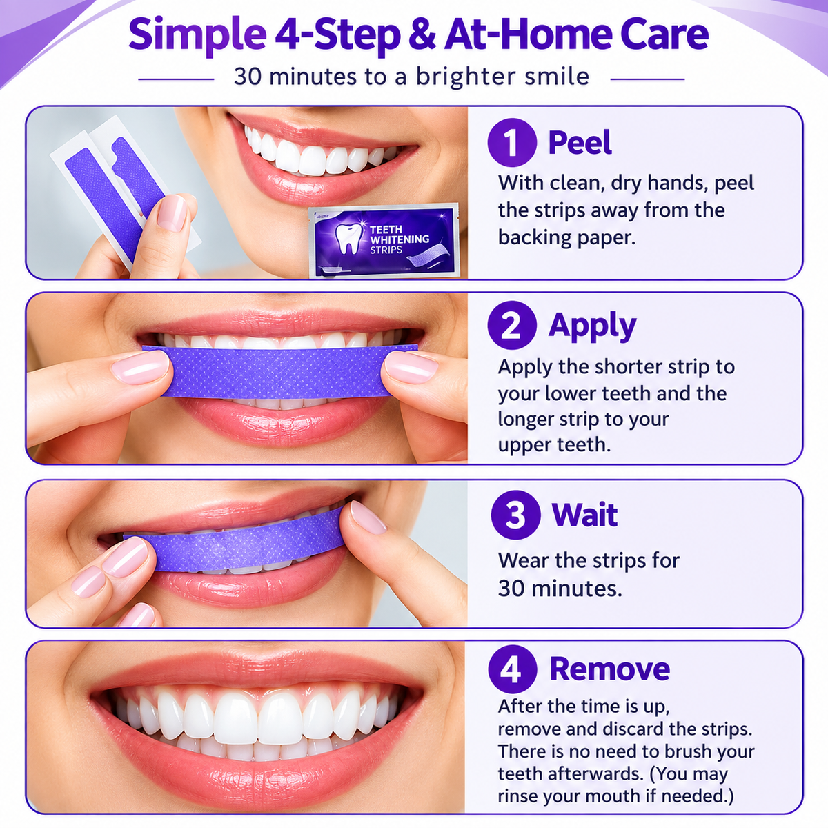 TEETH WHITENING PURPLE STRIP